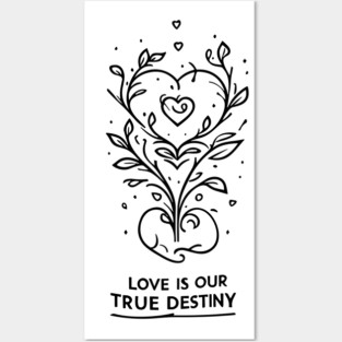 Love is our True Destiny Posters and Art