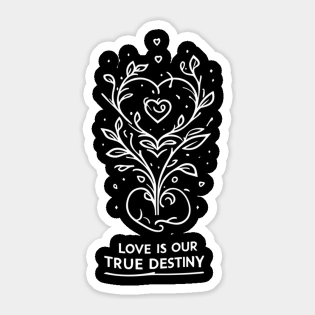 Love is our True Destiny Sticker by Frank Ring