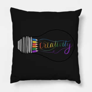 Creativity Lightbulb Pillow