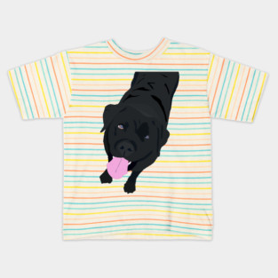 Black Labrador Kids T-Shirt
