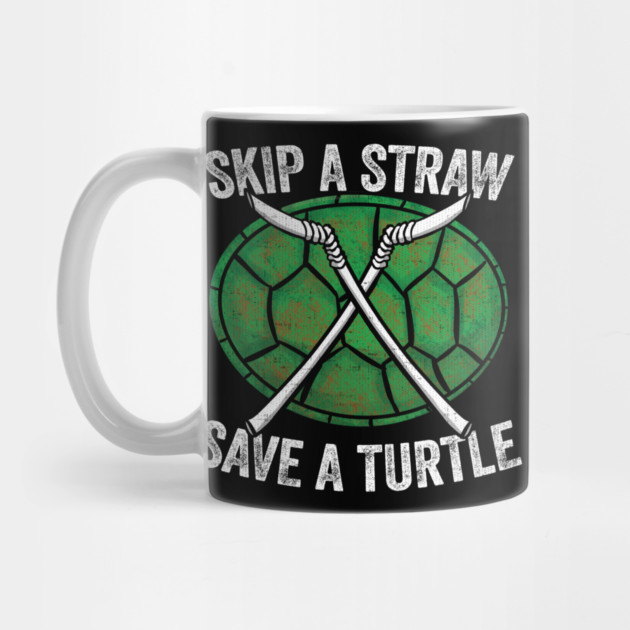 Skip A Straw Save A Turtle Anti Pollution Shell by belownormal