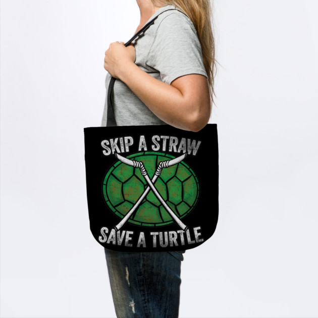 Skip A Straw Save A Turtle Anti Pollution Shell by belownormal