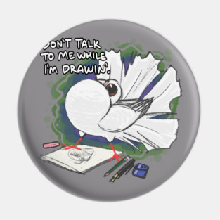 Art Pigeon Pin