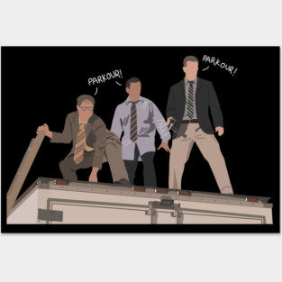 Parkour the office Posters and Art