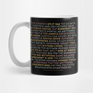Aussie 80s Bands Tee Mug