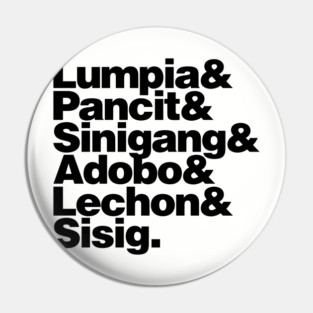 Filipino Foodie Pin