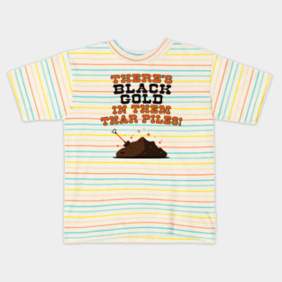 "Black Gold" Compost for Gardening Lovers Kids T-Shirt