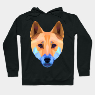 Polygon dingo face Hoodie