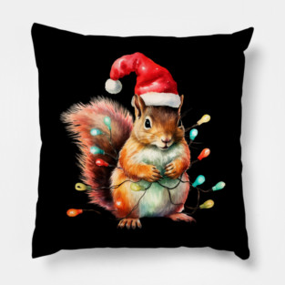 Xmas Squirrel Pillow