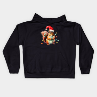 Xmas Squirrel Kids Hoodie