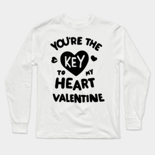 You're the Key to my Heart Valentine Long Sleeve T-Shirt