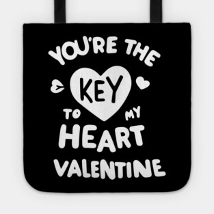 You're the Key to my Heart Valentine Tote