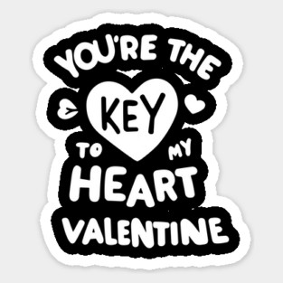 You're the Key to my Heart Valentine Magnet