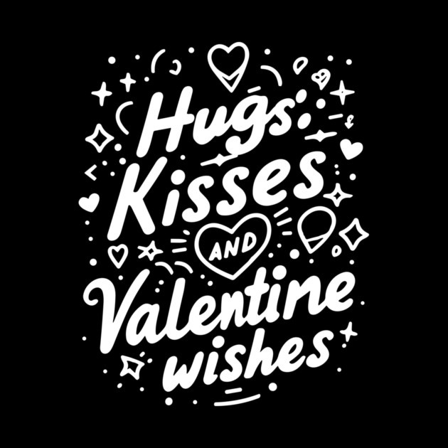 Hugs Kisses Valentine Wishes by Frank Ring