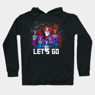 Gorilla Tag Let’s Go Monke Team T-Shirt VR Hoodie