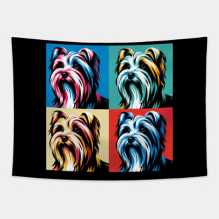 Biewer Terrier Pop Art - Dog Lovers Tapestry
