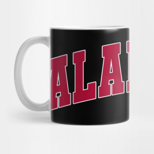 Alabama - jersey college university font text letters football baseball christmas birthday gift letters text basketball softball volleyball hockey love fan player gift for men women kids mothers fathers day dad mom vintage retro city state name Mug