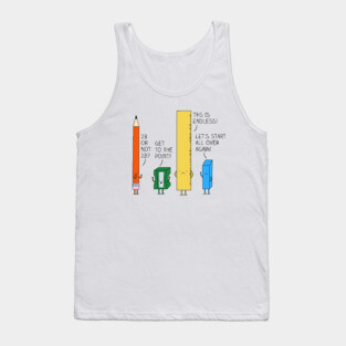 Confused pencil Tank Top