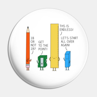 Confused pencil Pin