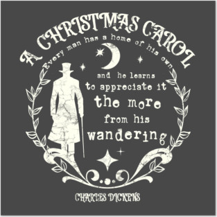 Wandering - A Christmas Carol vintage design Posters and Art