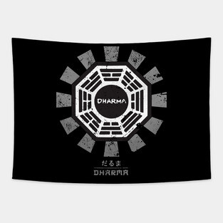 Dharma Initiative Lost Retro Japanese Tapestry