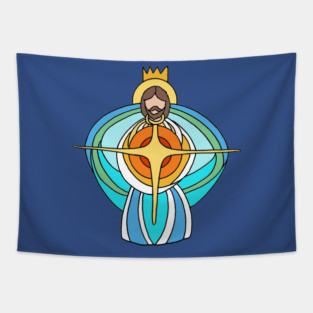 Huntsville AL Made Famous...It's Egg Beater Jesus! Tapestry