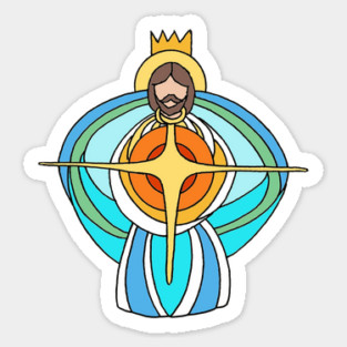 Huntsville AL Made Famous...It's Egg Beater Jesus! Sticker