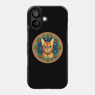 Abyssinian Cat Xmas Ornament, Love Cats Phone Case
