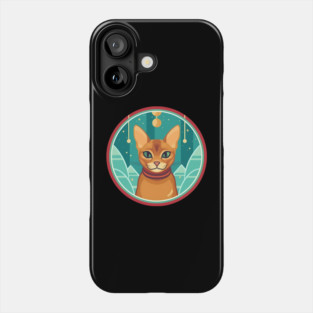 Abyssinian Cat Xmas Ornament, Love Cats Phone Case