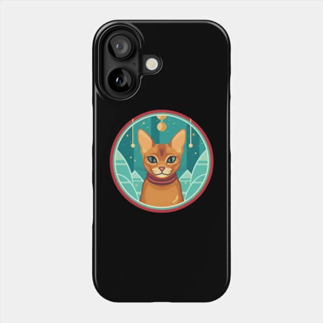 Abyssinian Cat Xmas Ornament, Love Cats Phone Case by logiamerch
