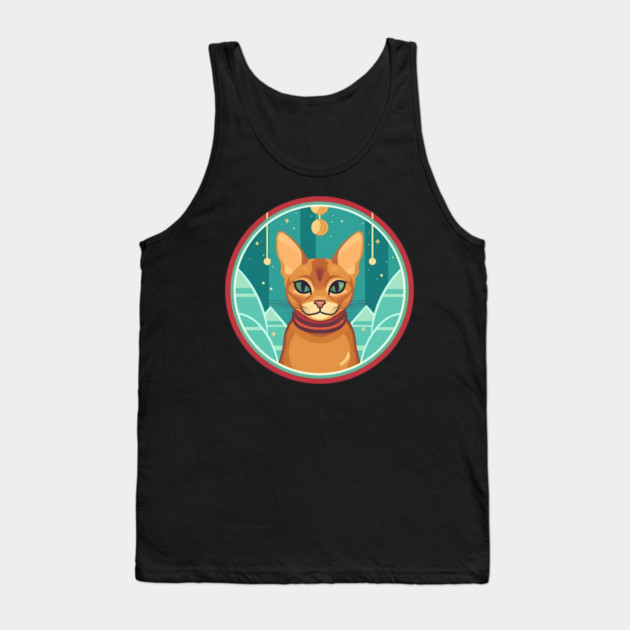 Abyssinian Cat Xmas Ornament, Love Cats Tank Top by logiamerch