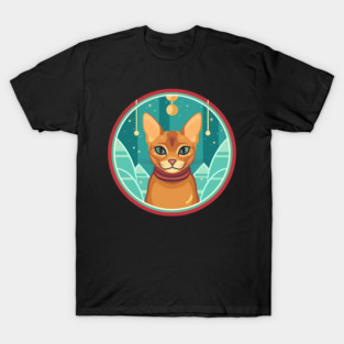 Abyssinian Cat Xmas Ornament, Love Cats T-Shirt