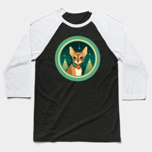 Abyssinian Cat Xmas Ornament, Love Cats Baseball T-Shirt