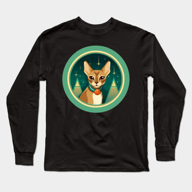 Abyssinian Cat Xmas Ornament, Love Cats Long Sleeve T-Shirt by logiamerch