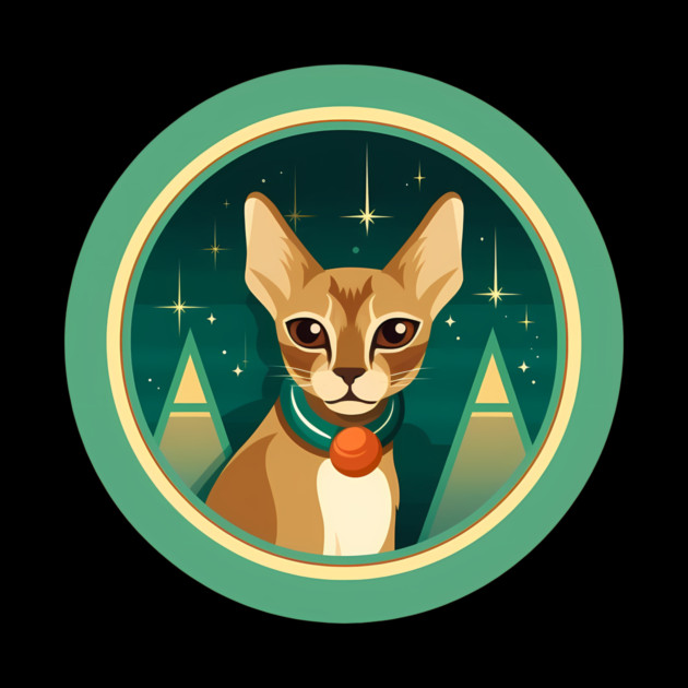 Abyssinian Cat Xmas Ornament, Love Cats by logiamerch