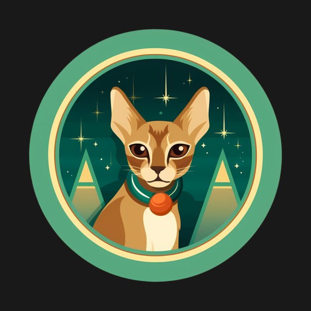 Abyssinian Cat Xmas Ornament, Love Cats by logiamerch