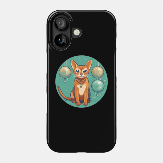 Abyssinian Cat Xmas Ornament, Love Cats Phone Case by logiamerch