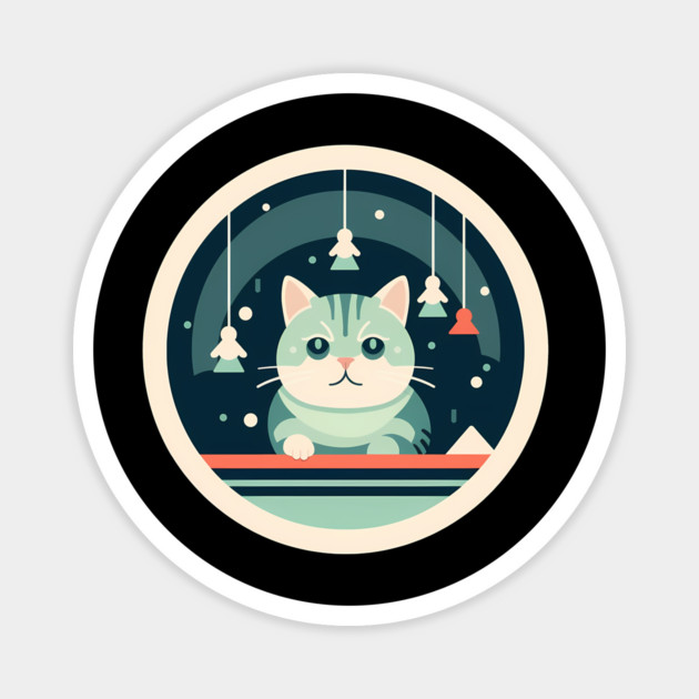 American Shorthair Cat Magnet by logiamerch