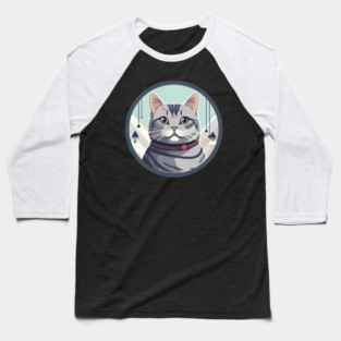 American Shorthair Cat Xmas Ornament Baseball T-Shirt
