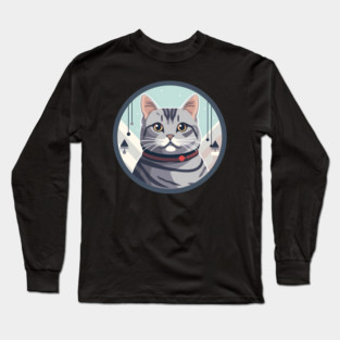 American Shorthair Cat Xmas Ornament Long Sleeve T-Shirt