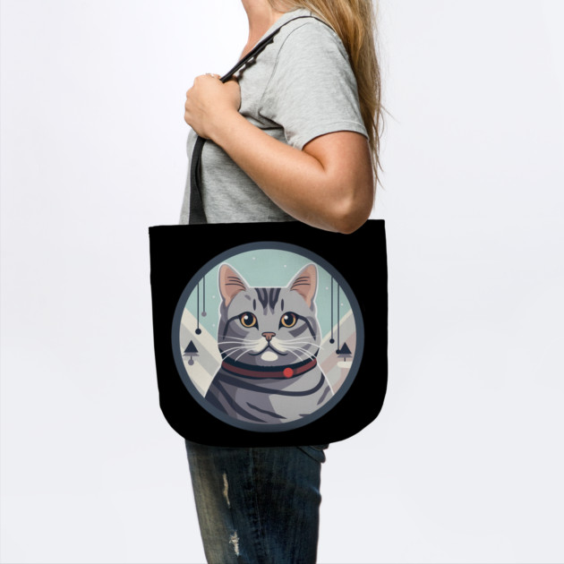 American Shorthair Cat Xmas Ornament by logiamerch