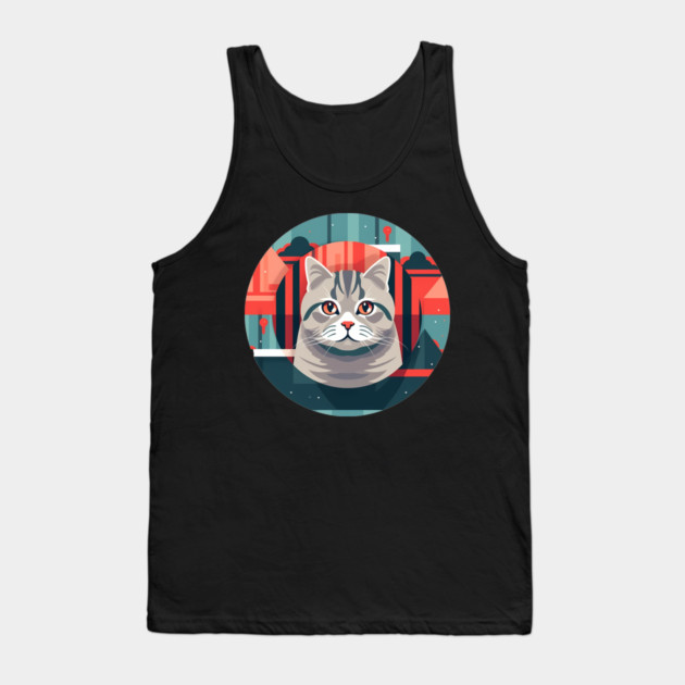 American Shorthair Cat Xmas Ornament Tank Top by logiamerch