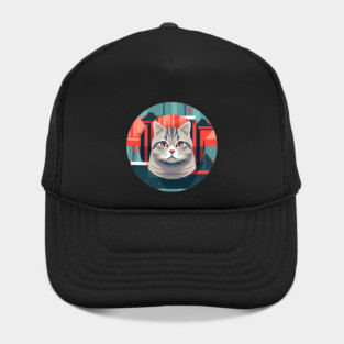American Shorthair Cat Xmas Ornament Hat