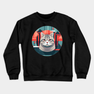 American Shorthair Cat Xmas Ornament Crewneck Sweatshirt