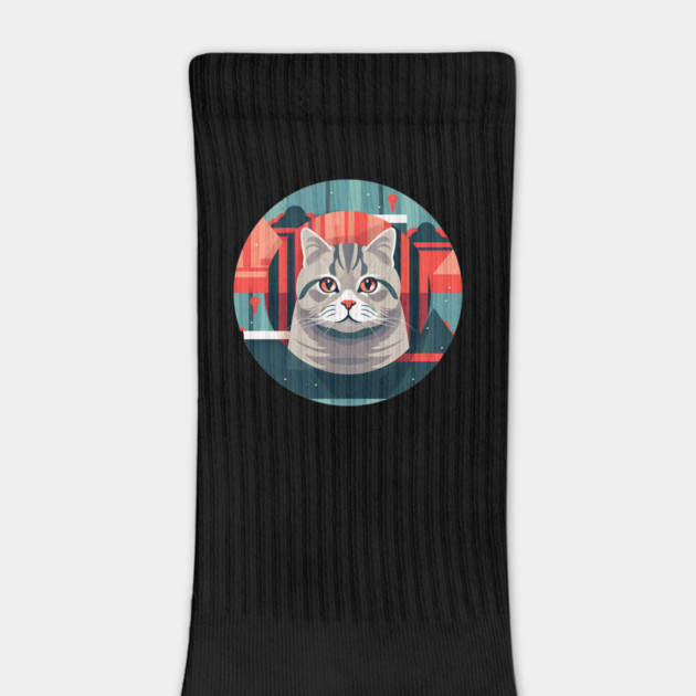 American Shorthair Cat Xmas Ornament by logiamerch