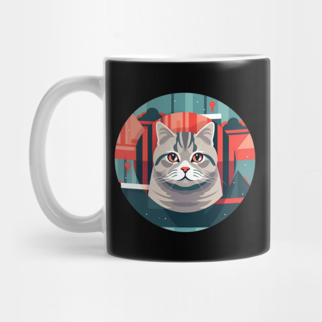 American Shorthair Cat Xmas Ornament by logiamerch