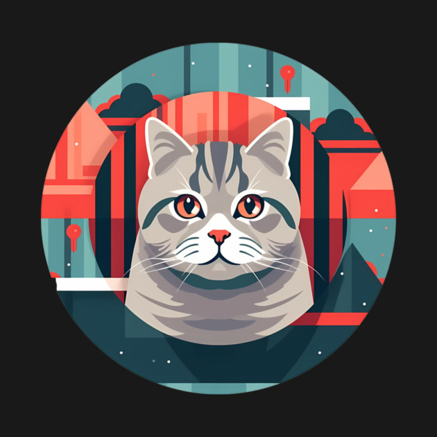 American Shorthair Cat Xmas Ornament by logiamerch