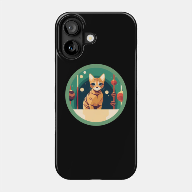 Bengal Cat Xmas Ornament, Love Cats Phone Case by logiamerch