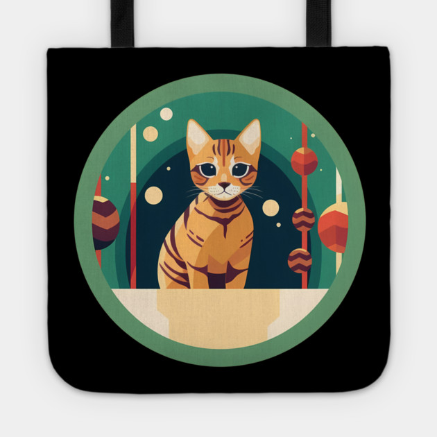 Bengal Cat Xmas Ornament, Love Cats Tote by logiamerch