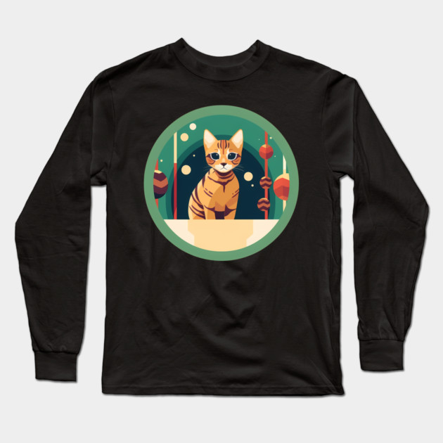 Bengal Cat Xmas Ornament, Love Cats Long Sleeve T-Shirt by logiamerch